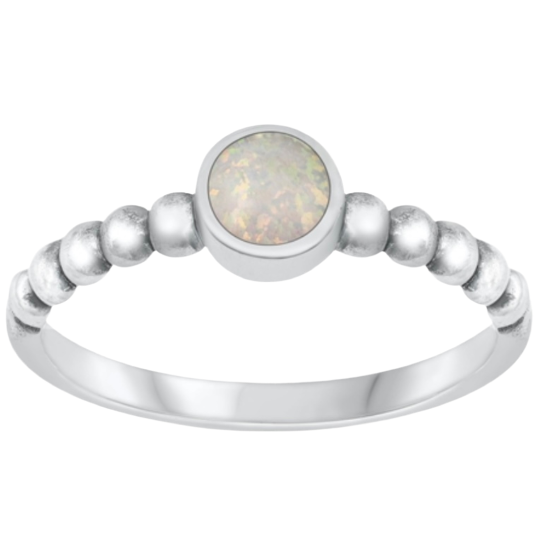 Sortija de piedra opal
