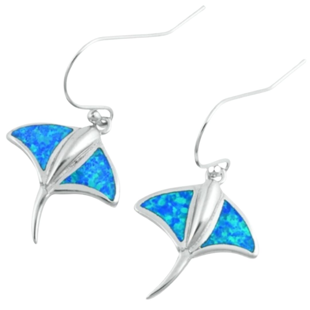Pantallas de mantarraya con piedra opal