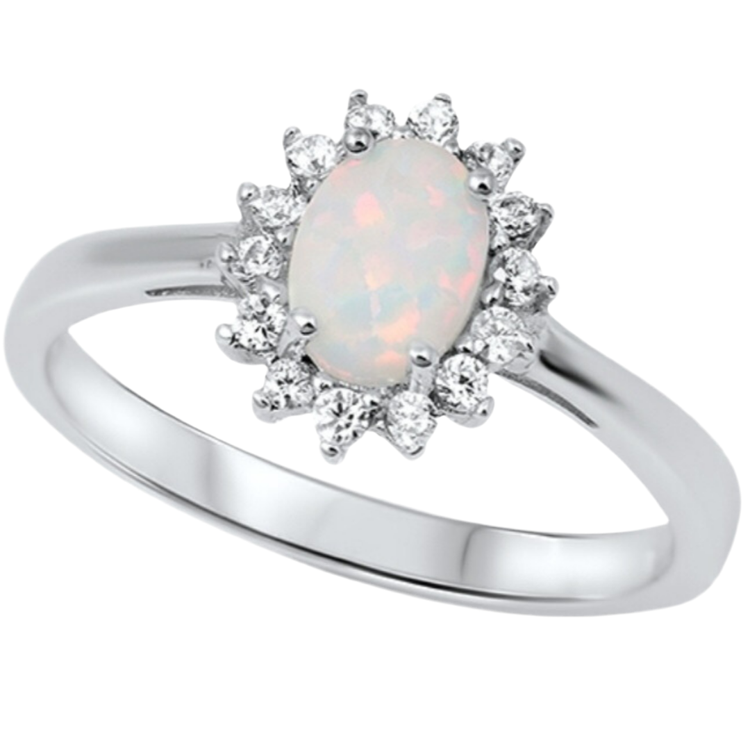 Sortija con piedra opal