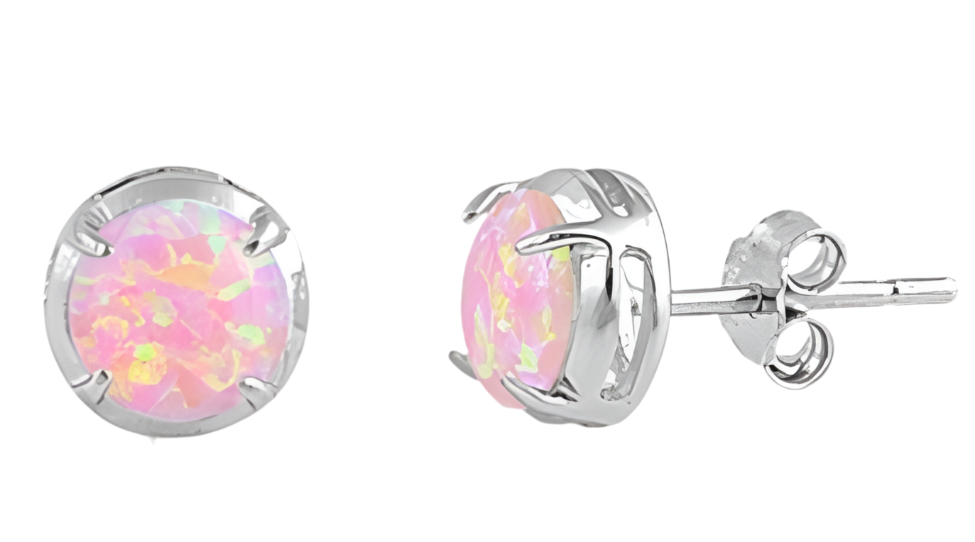 Pantallas con piedra opal rosa