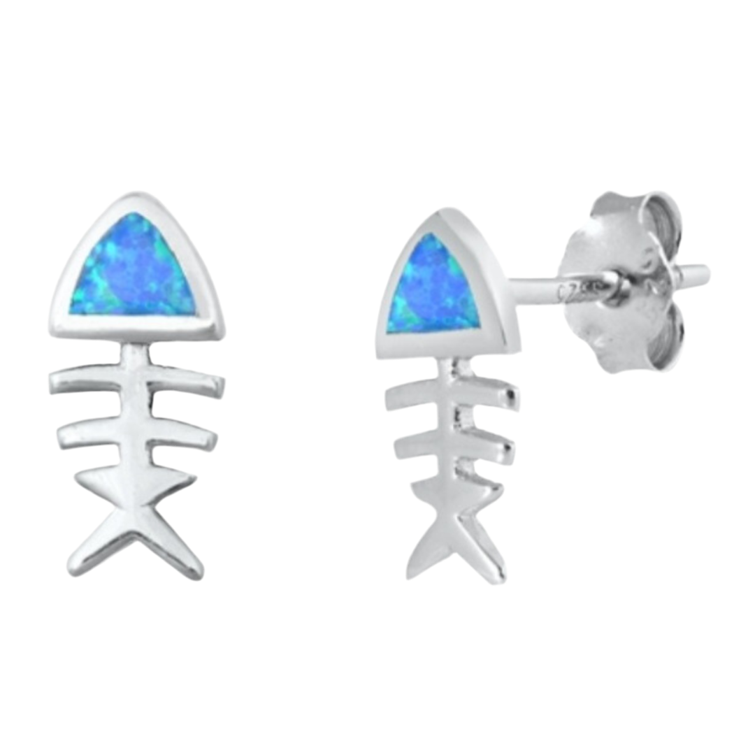 Pantallas de Peces con piedra opal azul