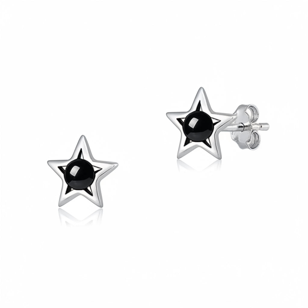 Pantallas de estrellas con piedra negra