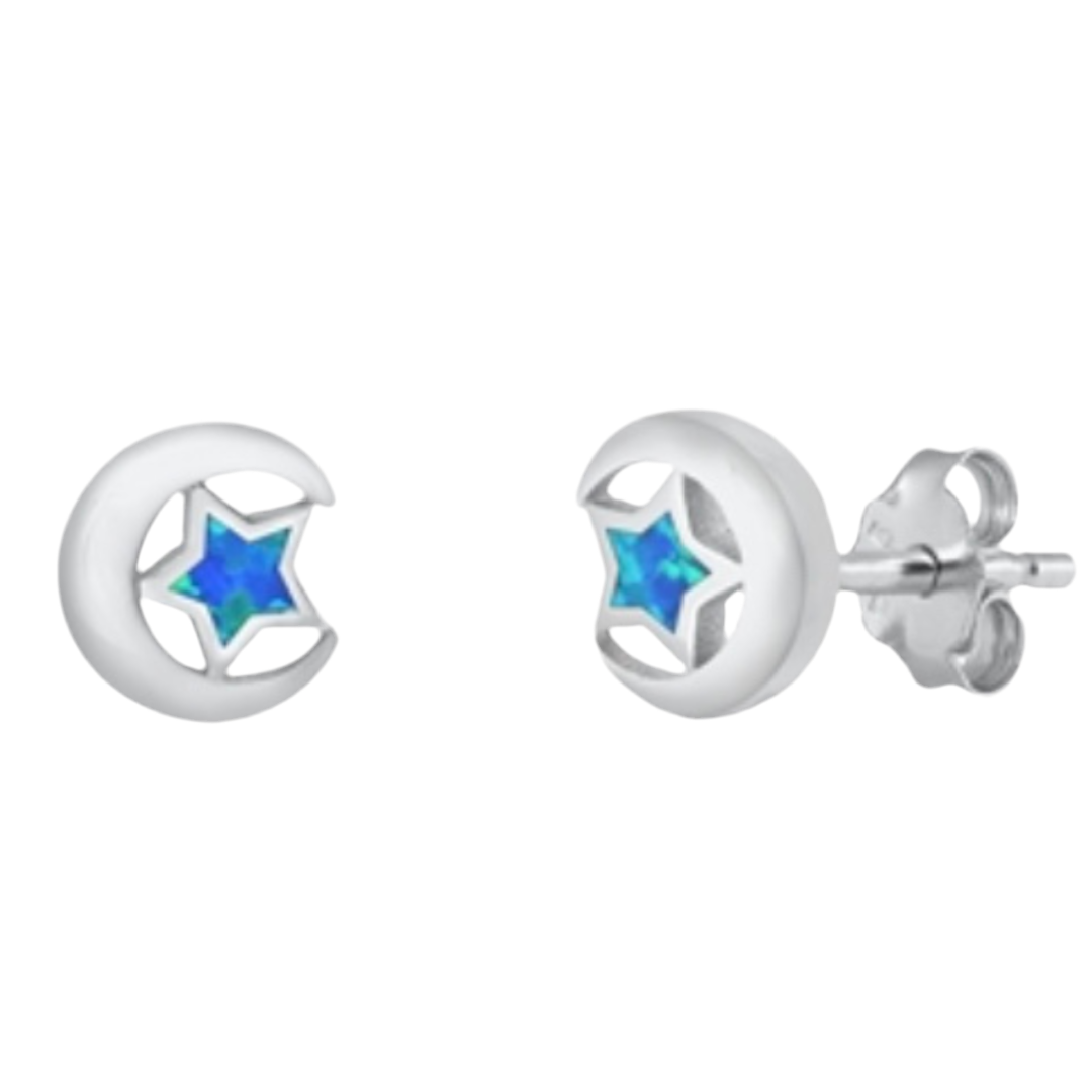 Pantallas de lunas y Estrellas con piedras opal