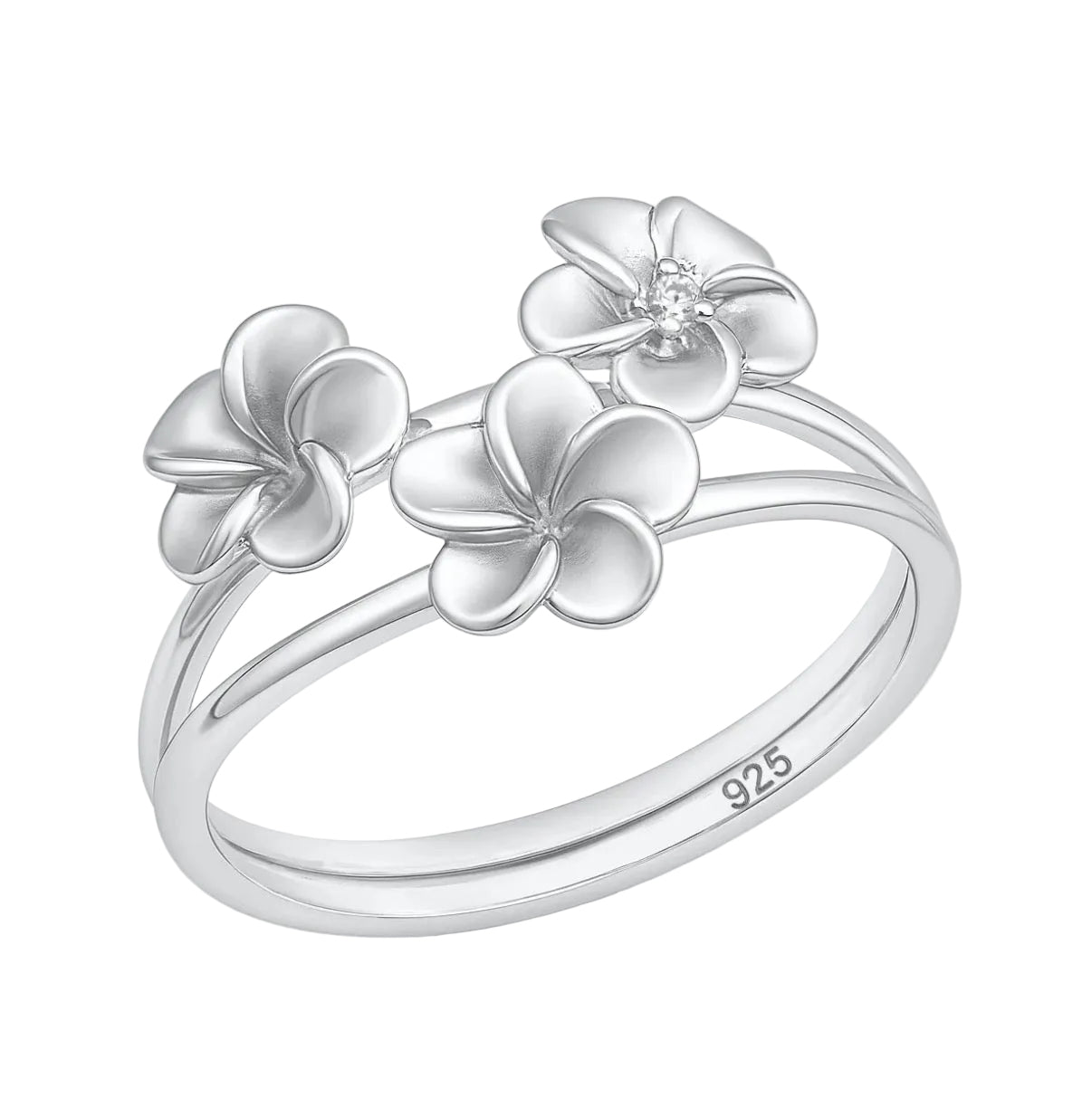 Sortija de flores plumeria