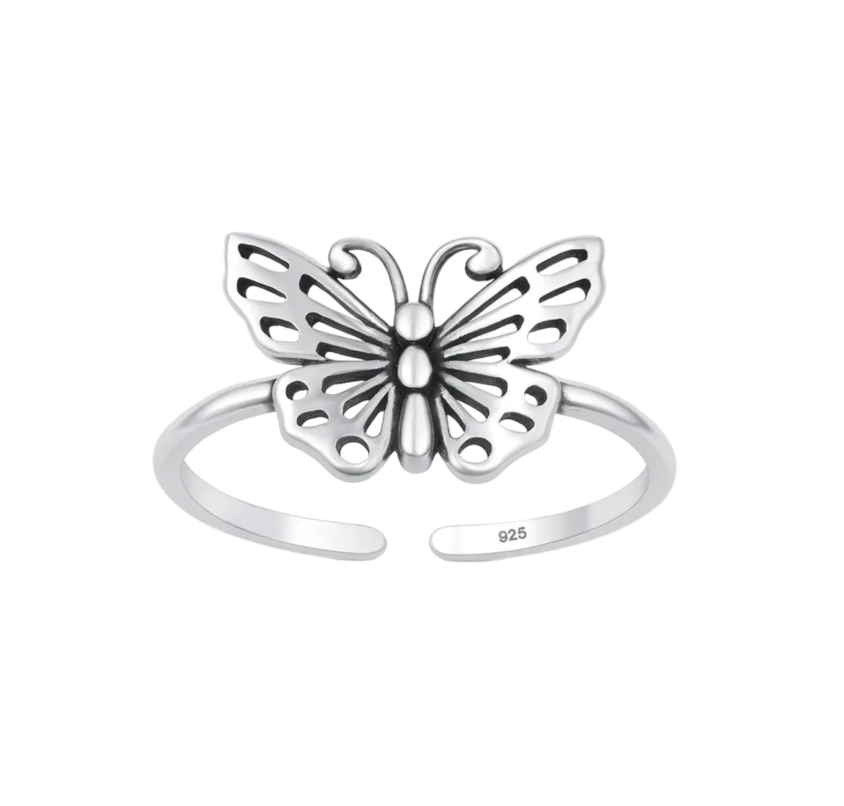 Sortija para pies de mariposa