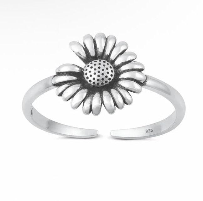 Sortija para pies de girasol