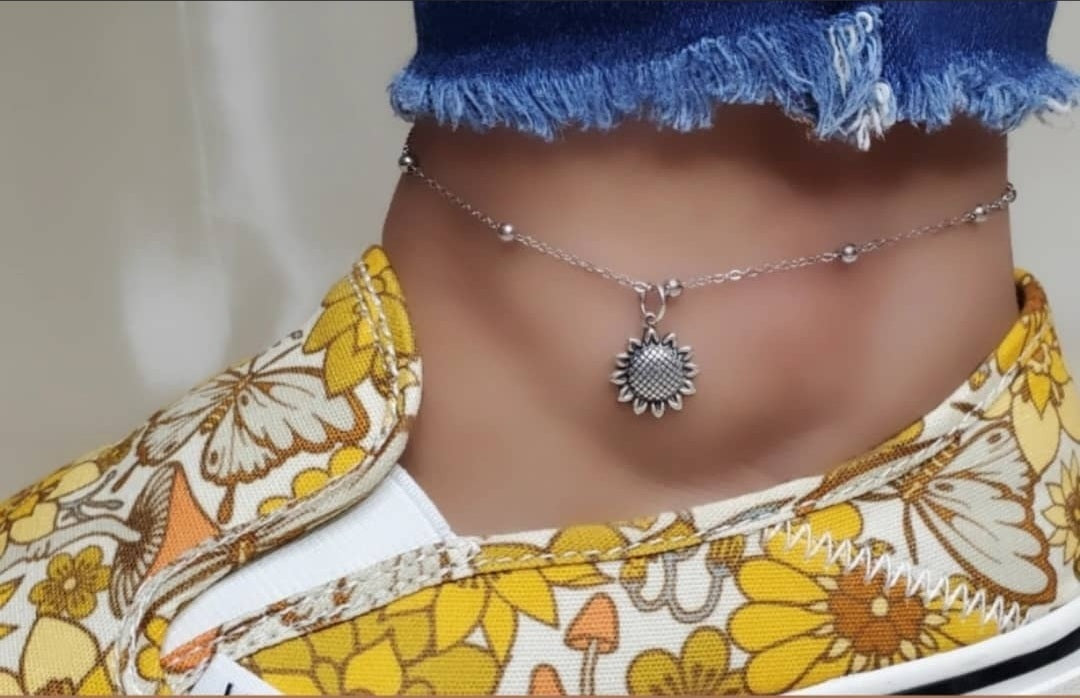 Tobillera de girasol