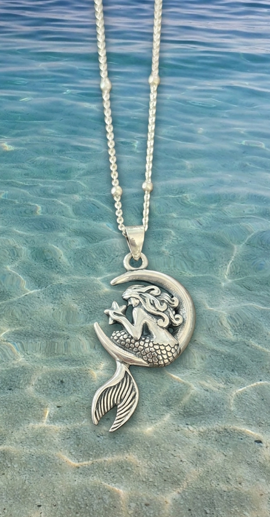 Collar de sirena y luna