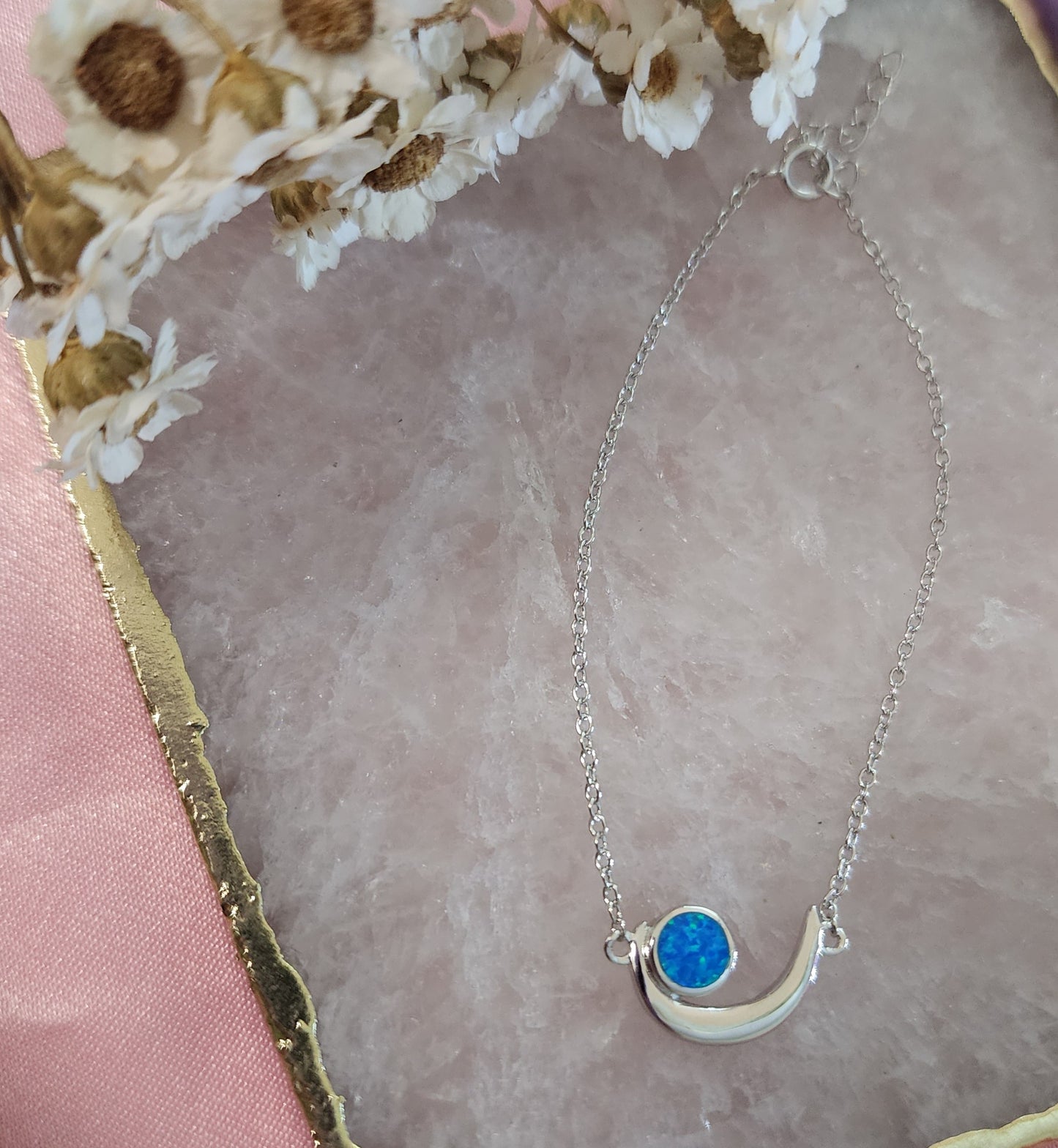 Pulsera de luna opal