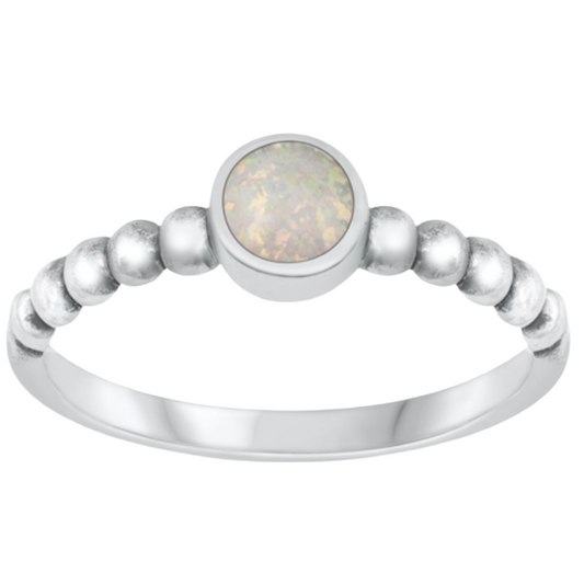 Sortija de piedra opal