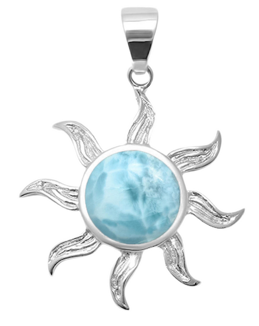 Pendant de sol con piedra Larimar