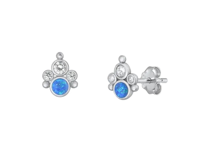 Pantallas con piedra opal azul