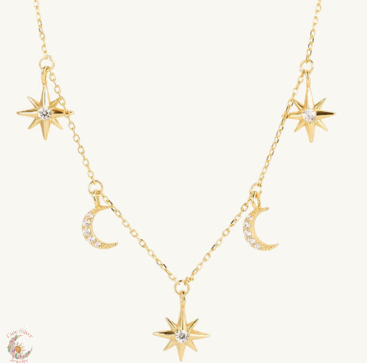 Collar de Lunas y Estrellas