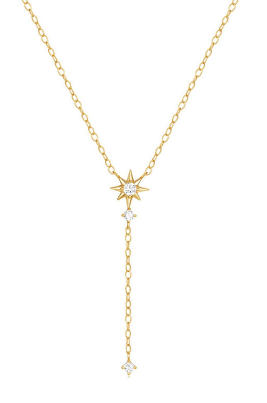 Collar de estrella dorado