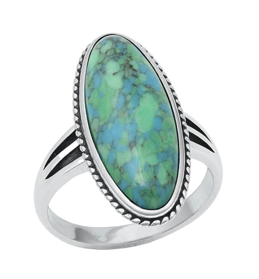 Sortija con piedra turquesa
