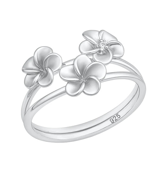 Sortija de flores plumeria
