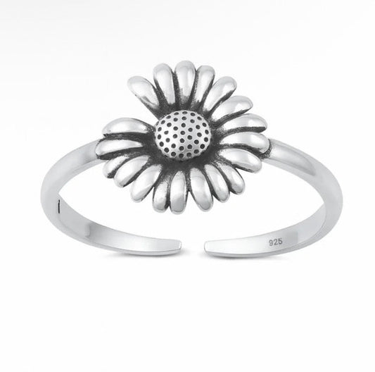 Sortija para pies de girasol