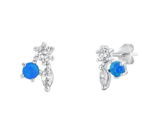 Pantallas con piedra opal azul