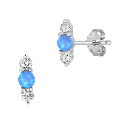 Pantallas con piedra opal azul
