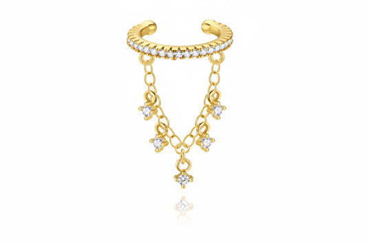 Ear cuff dorado