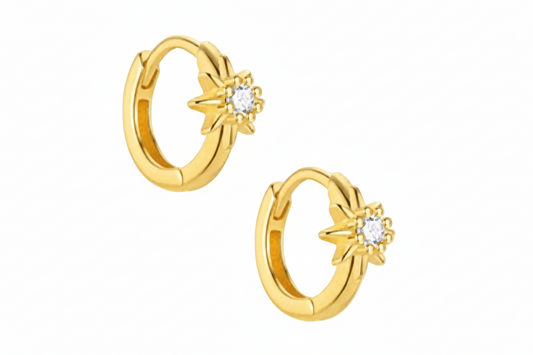 Hoops de Estrellas doradas