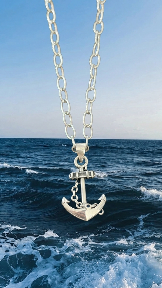 Collar para hombres de ancla