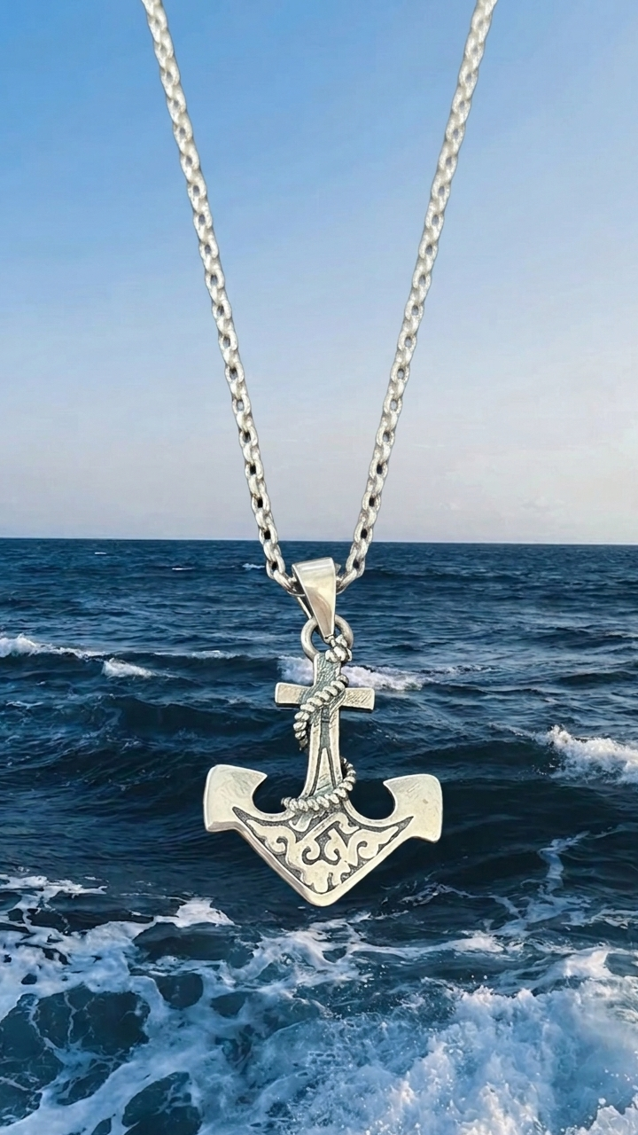 Collar para hombres de ancla