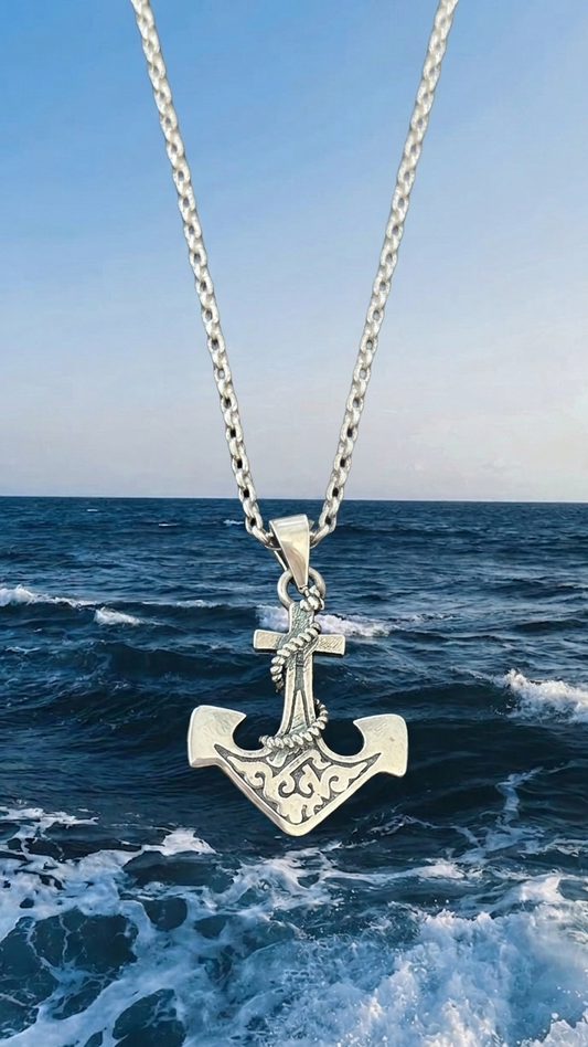 Collar para hombres de ancla