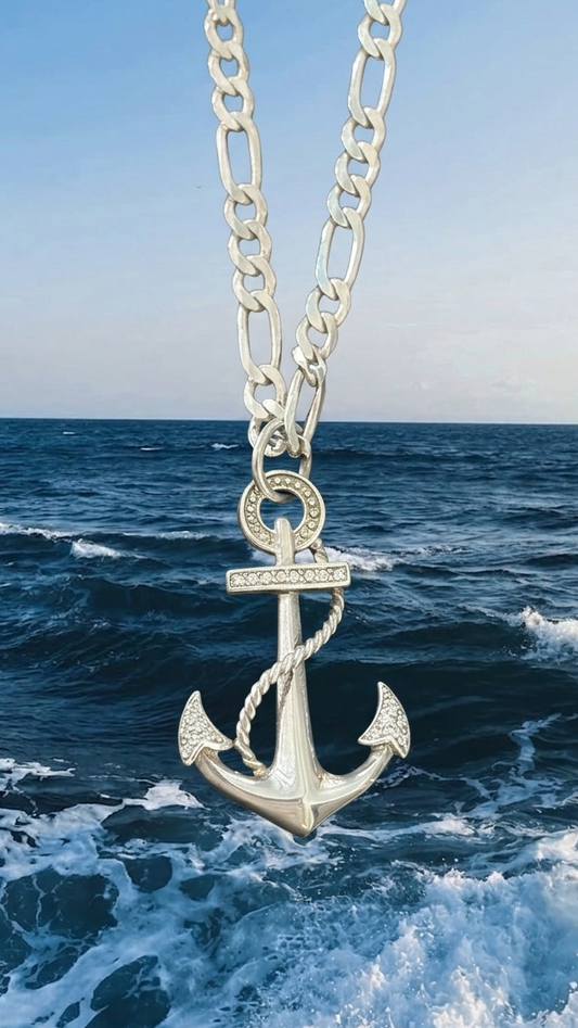 Collar para hombres de ancla
