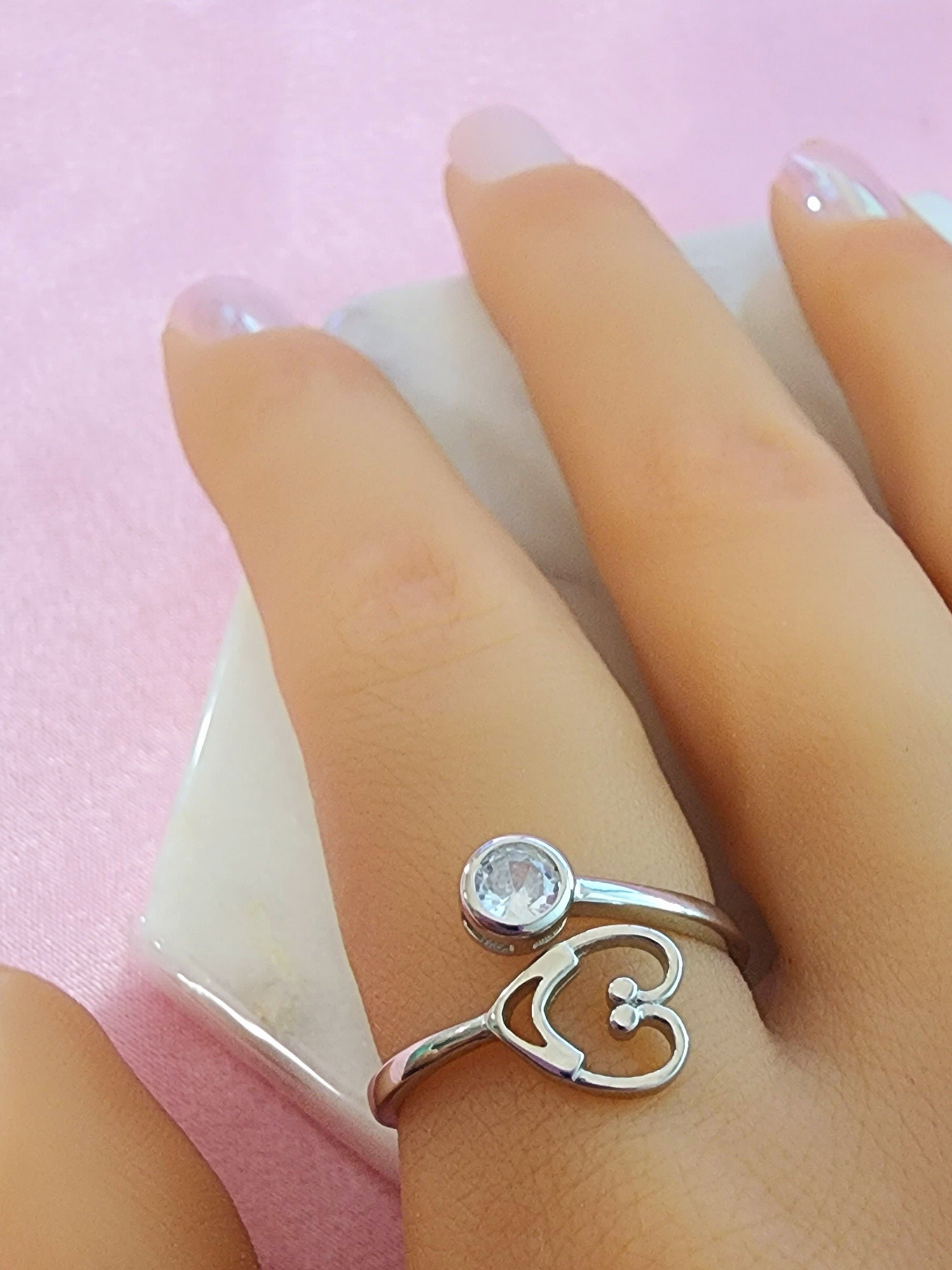 Cute sales silver ring