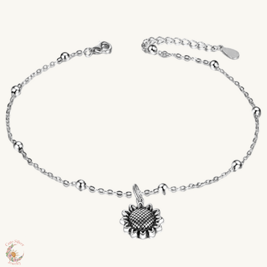 Tobillera de girasol